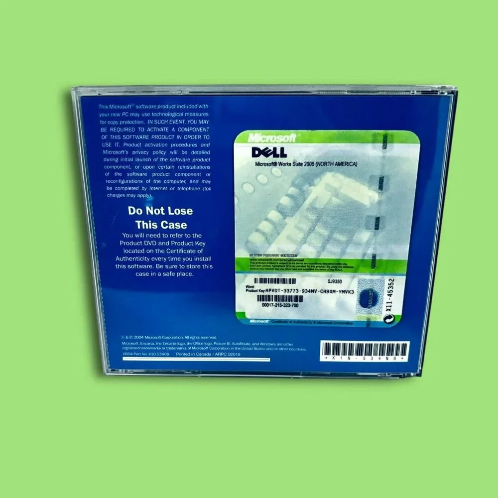 Microsoft Works Suite (2003, DVD-ROM).